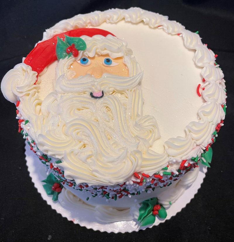 Simple Santa Christmas Cake Decoration 17